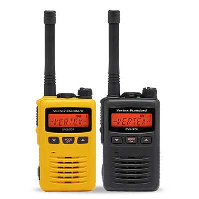 mini walkie talkie black and yellow